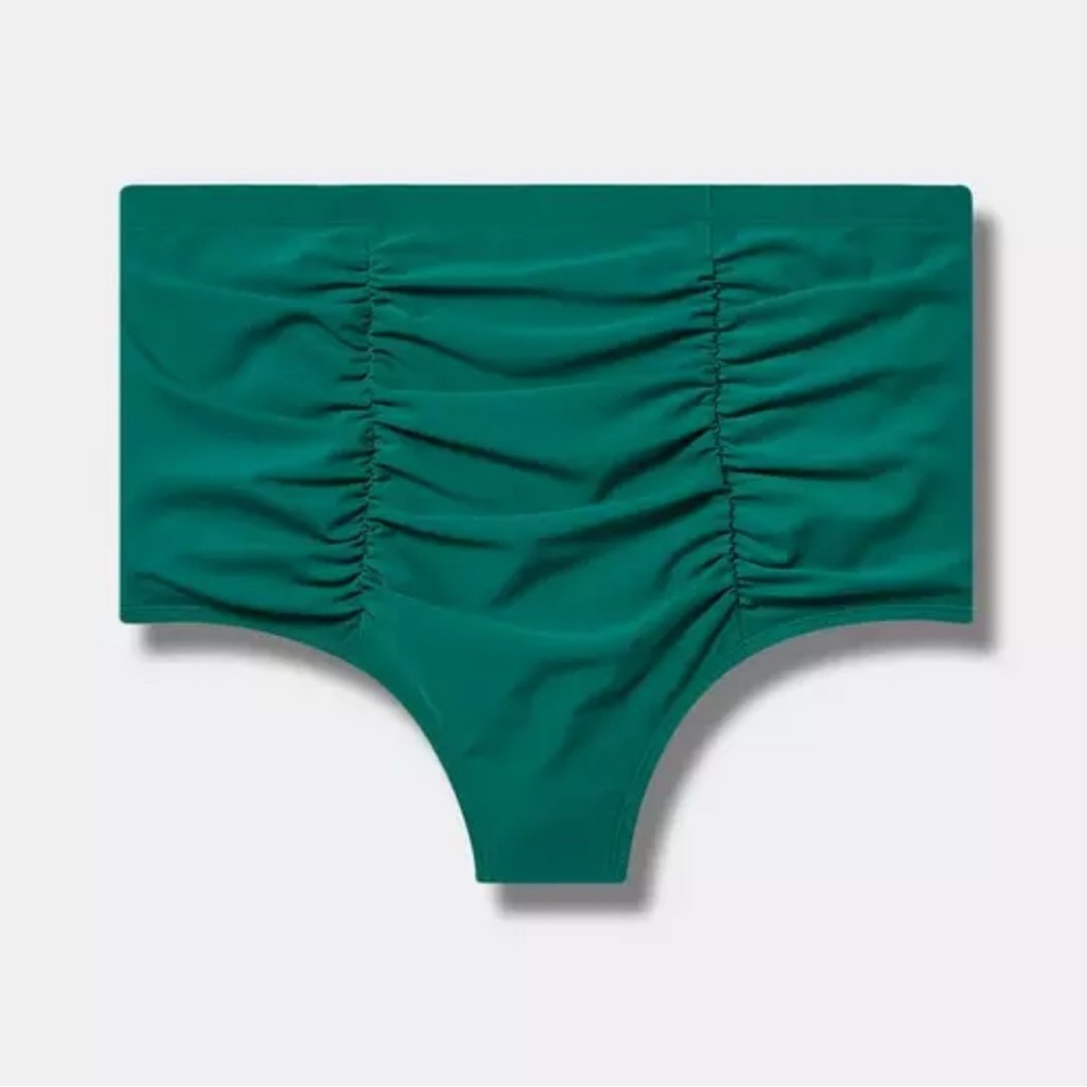 Torrid High-Rise Ruched Bikini Bottom